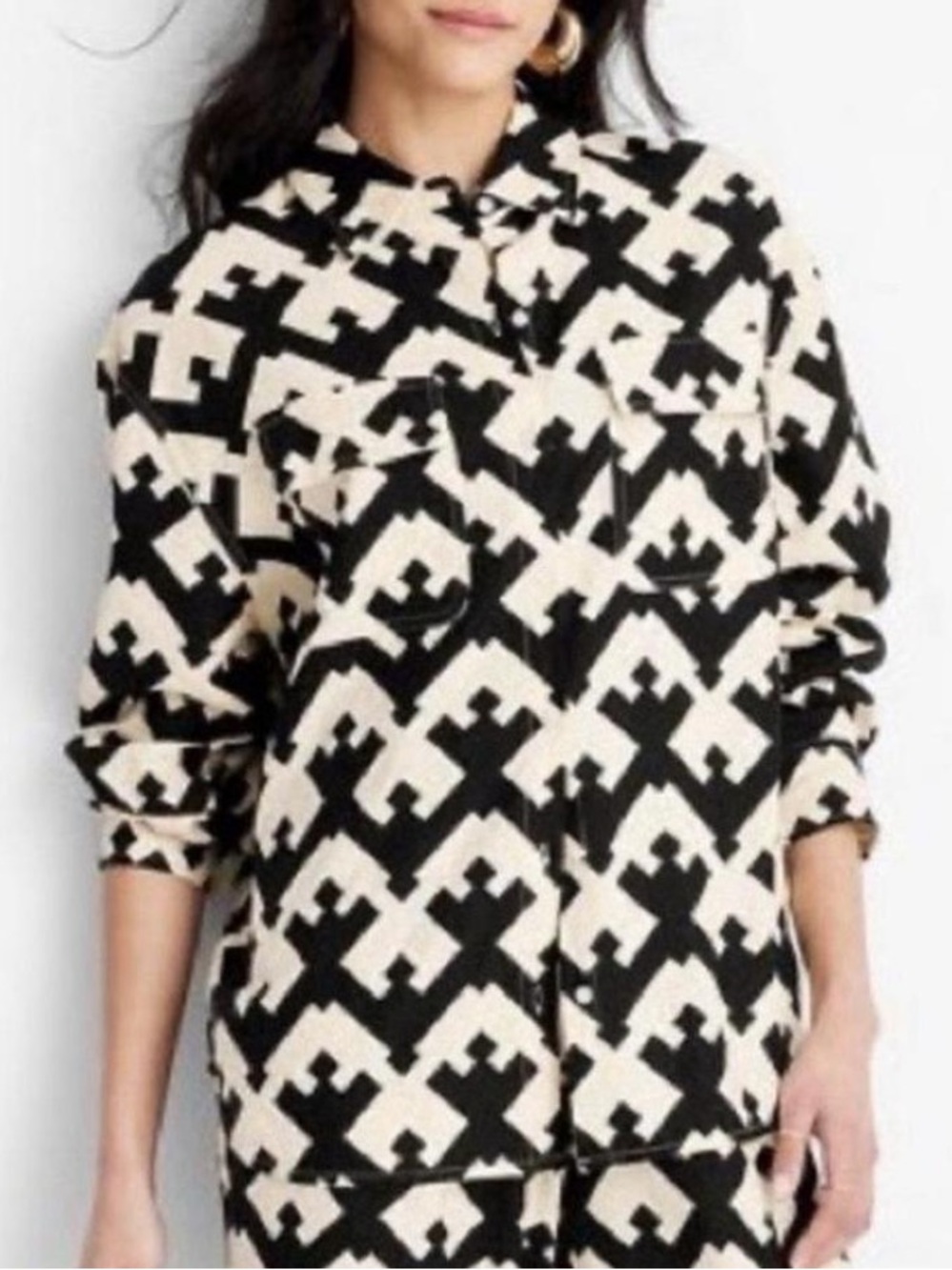 NWT - Future Collective - Geometric Utility Shirt - XS
